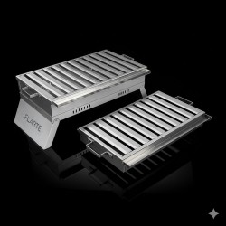 Paslanmaz Çelik Katlanır Kamp Mangalı - Flarte Premium 304 