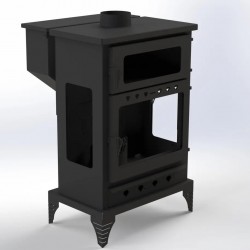 Kuzineli Hibrit Şömine & Soba