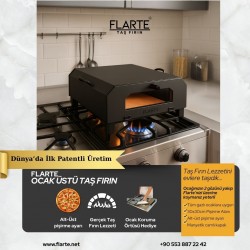 Flarte Ocak Üstü Taş Fırın 30x30