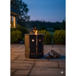 Taşınabilir Sekizgen Ateş Çukuru - Hexagon