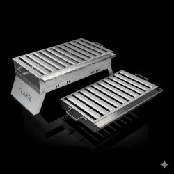 Paslanmaz Çelik Katlanır Kamp Mangalı - Flarte Premium 304 